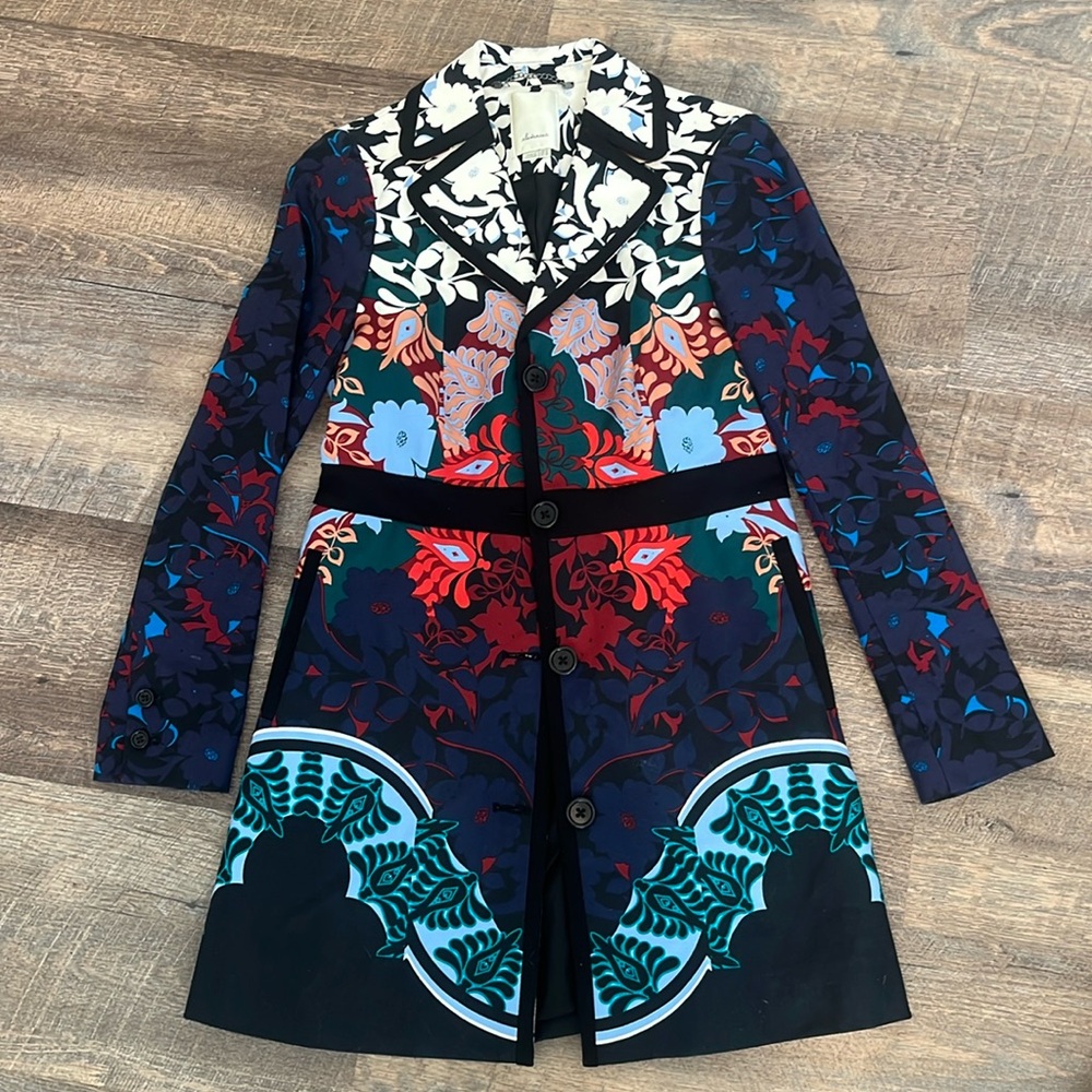Elevenses Blue and Red Blazer Elegant Style